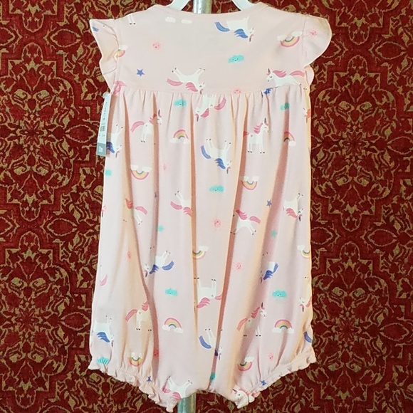 NEW CARTER'S Pink Unicorn onesie 12M ⚠️🕚 - Picture 4 of 4